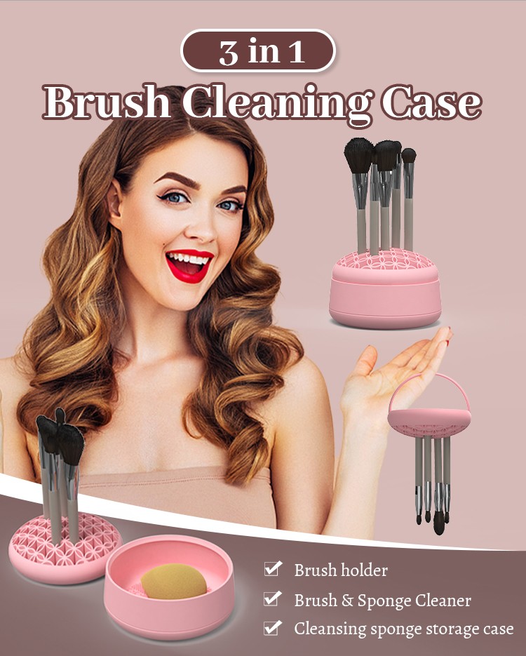 Custom Silicone Multi-Functional Makeup Brush Holder