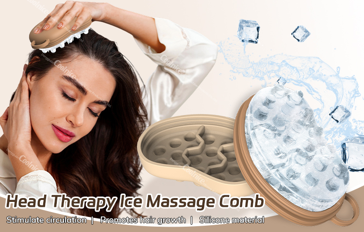 Silicone Head Therapy ice Massage Comb