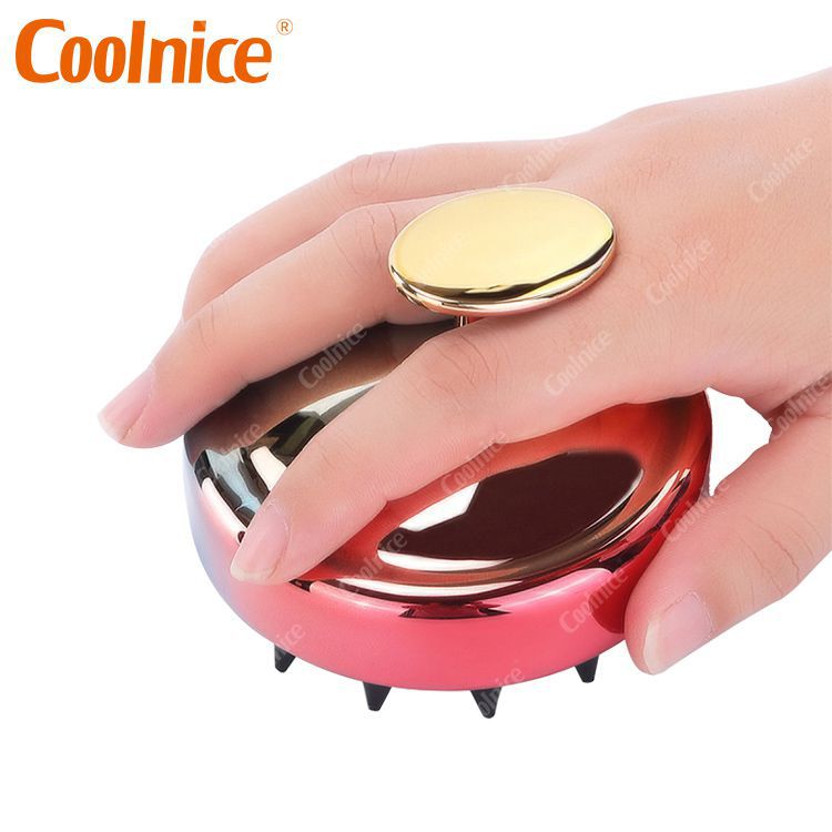 Electroplated Silicone Shampoo Brush