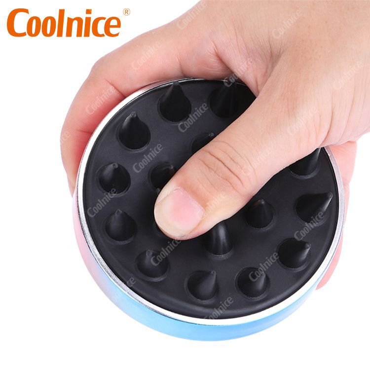 Electroplated Silicone Shampoo Brush