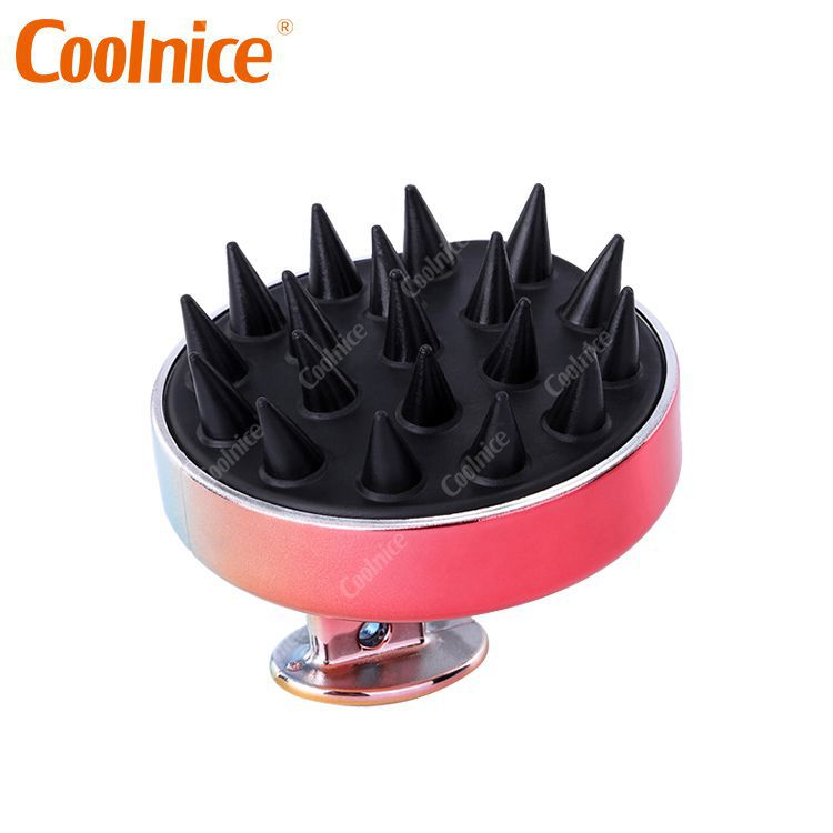 Electroplated Silicone Shampoo Brush