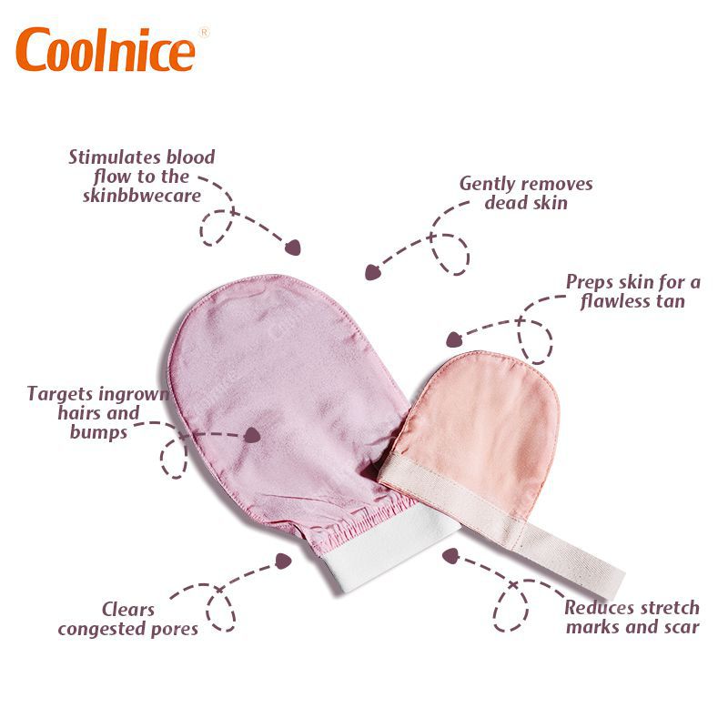 Silk Exfoliating Gloves for Body and Face