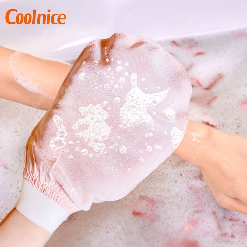 Silk Exfoliating Gloves for Body and Face