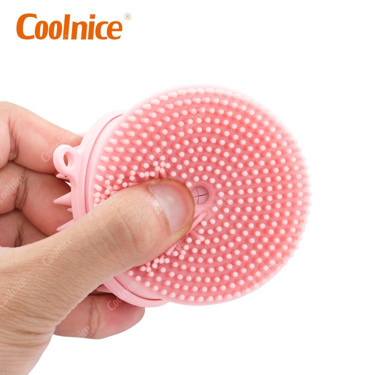 Two side hair brush with face cleaner