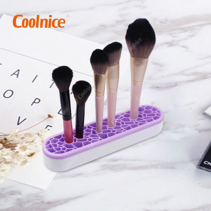 Portable Silicone Makeup Brush Holder Organizer