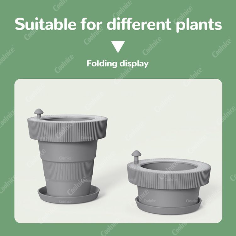 Self Watering Foldable Silicone Flower Pots