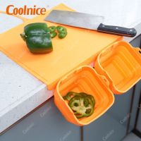 Flexible Kitchen Cutting Boards with Containers Set