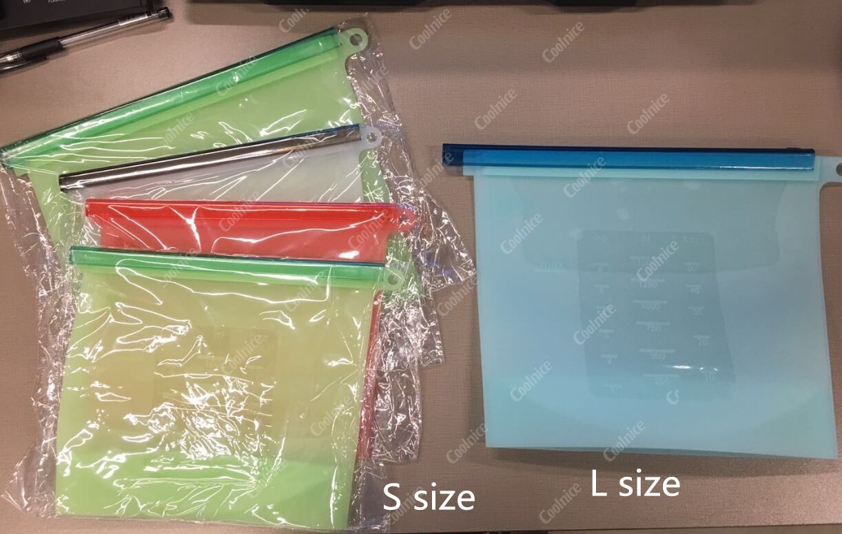 Reusable Silicone Food Bag & Freezer Bags
