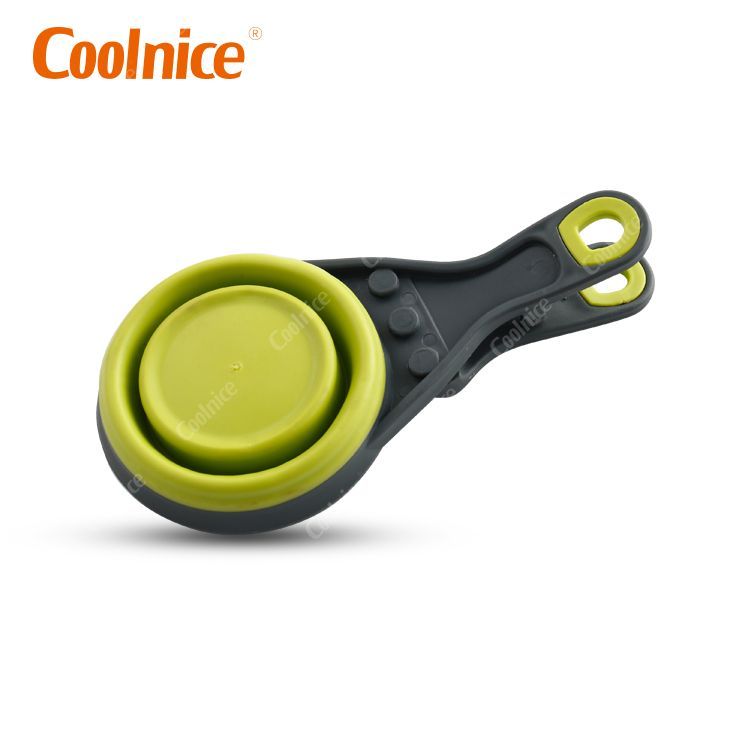 Folded Food Scoop Spoon with Sealing Clip