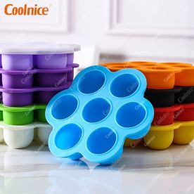 7 in 1 round ice tray with lid