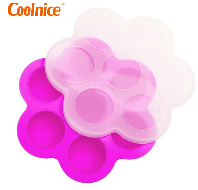 7 in 1 round ice tray with lid