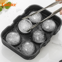 Black Round Silicon Ice Cube Tray