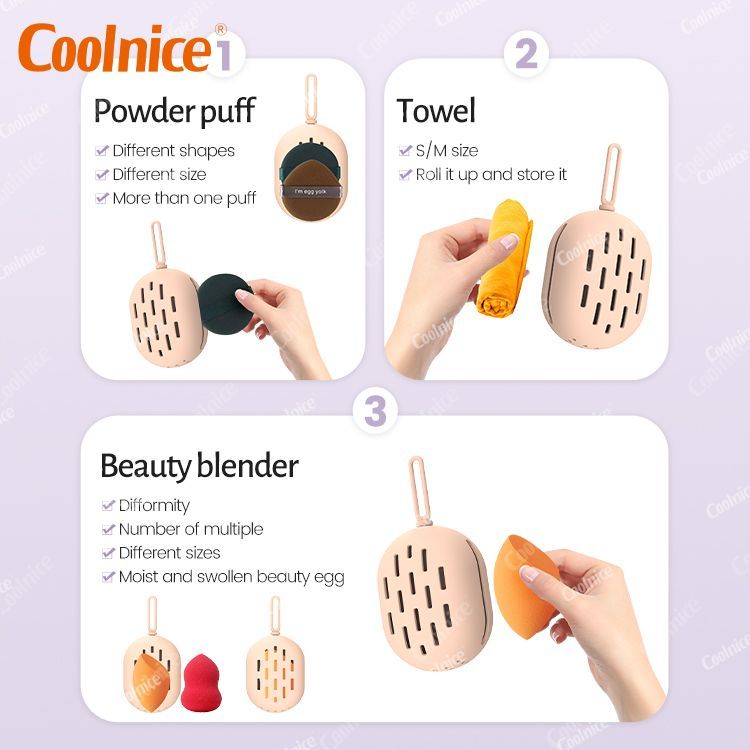 Silicone Makeup Sponge Storage Bag