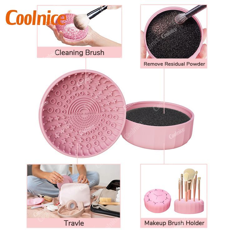 Sponge Cosmetic Tools Accessories Makeup Brush Cleaner Make Up Brush Holder