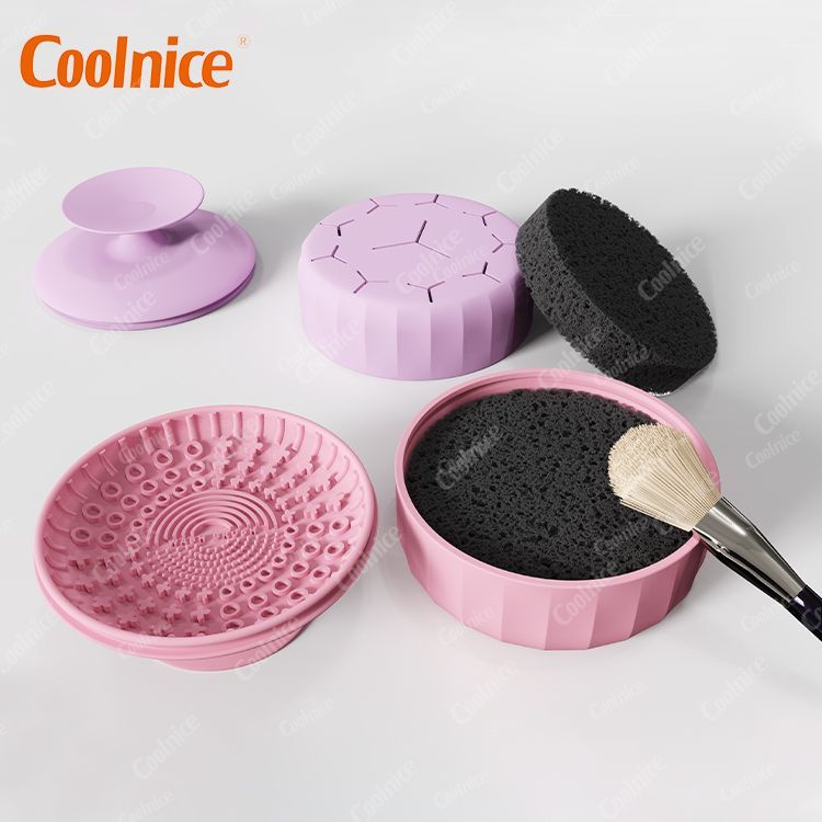 Sponge Cosmetic Tools Accessories Makeup Brush Cleaner Make Up Brush Holder