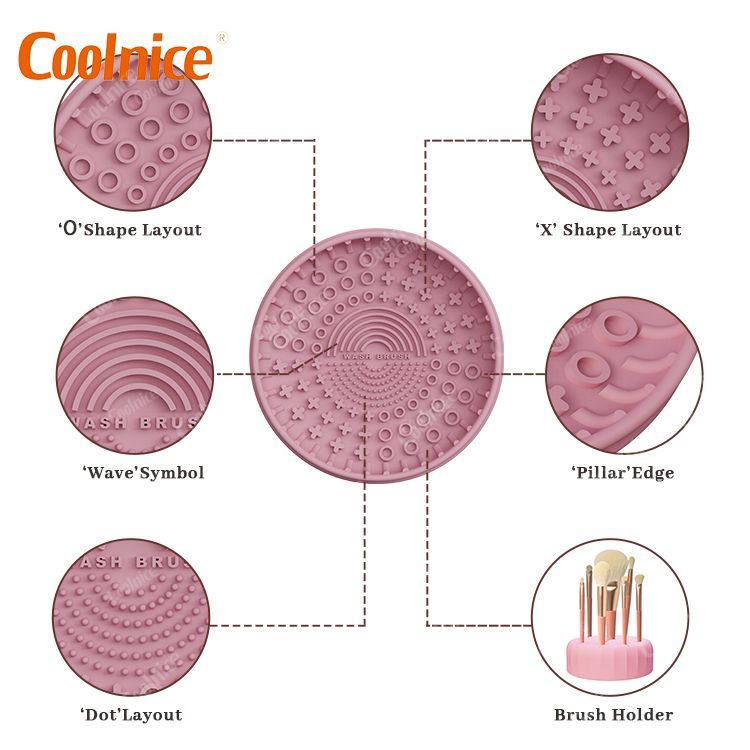 Factory-direct-sale-Silicone-Makeup-Brush-Cleaner-Box-Wet-Dry-Brush-Make-Up-Cleaner-Color-Cleaner-Sponge-Tool