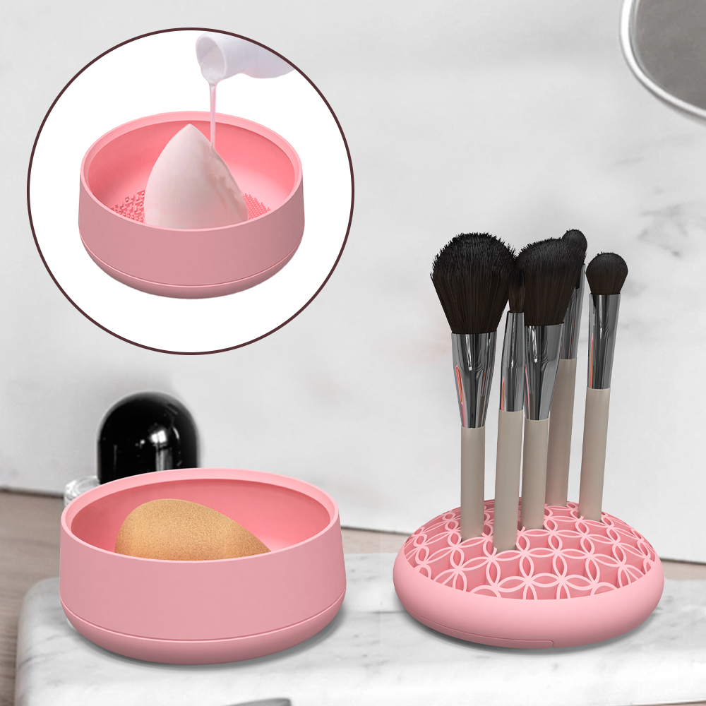 Custom Silicone Multi-Functional Makeup Brush Holder